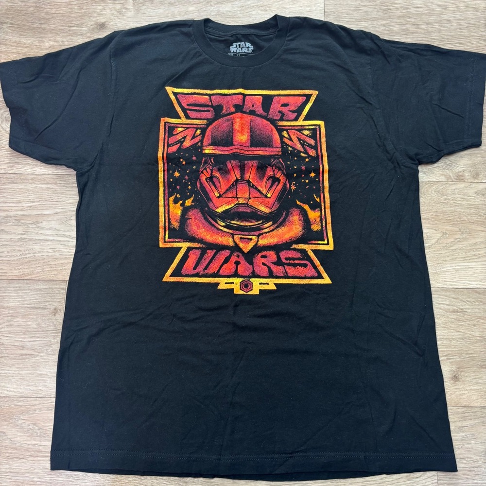 Star Wars Fifth Sun Mens Black Stormtrooper Graphic T-Shirt Large